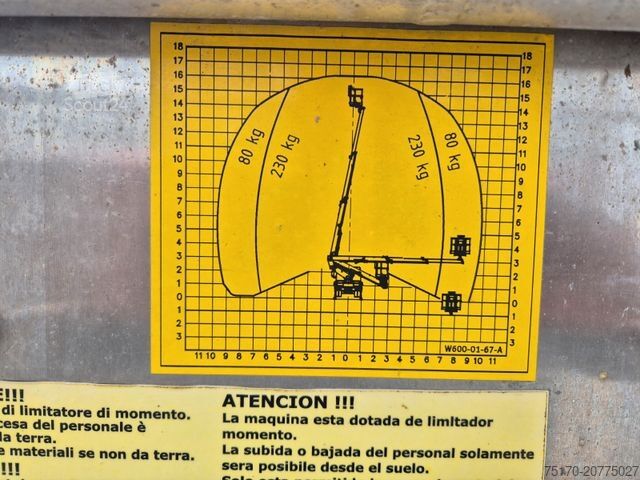 Arbeitsbühne NISSAN Cabstar NT400 Palfinger P 160 TX 16m 1.104h