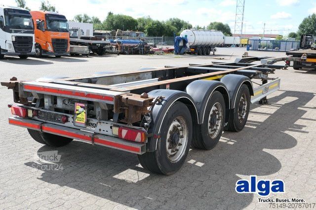 Semi-remorque à carrosserie interchangeable FLIEGL SDS 380, 20/30/40 Fuß Container, Luft-Lift, BPW