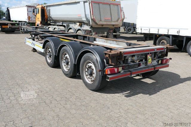 Semi-remorque à carrosserie interchangeable FLIEGL SDS 380, 20/30/40 Fuß Container, Luft-Lift, BPW