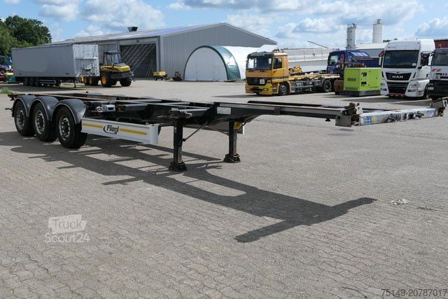 Semi-remorque à carrosserie interchangeable FLIEGL SDS 380, 20/30/40 Fuß Container, Luft-Lift, BPW