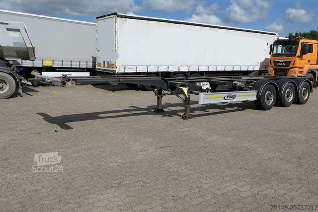 Semi-remorque à carrosserie interchangeable FLIEGL SDS 380, 20/30/40 Fuß Container, Luft-Lift, BPW
