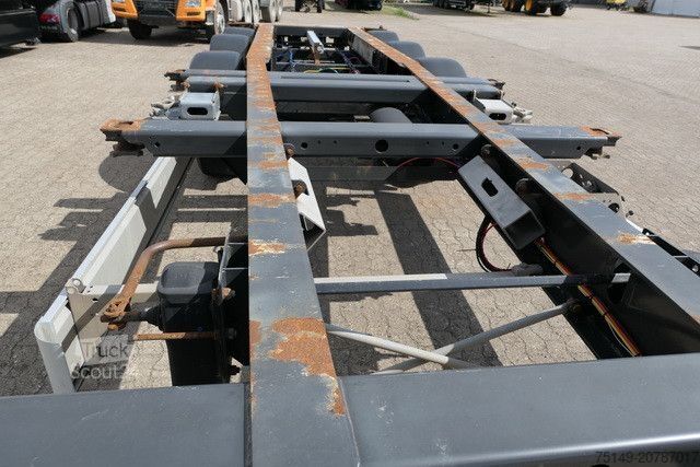 Semi-remorque à carrosserie interchangeable FLIEGL SDS 380, 20/30/40 Fuß Container, Luft-Lift, BPW