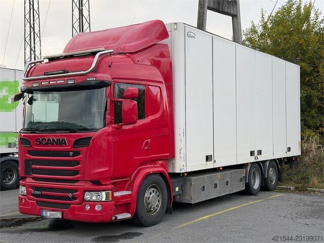 Scania R520 6x2 Tam Yanı Açılır Kasa Kamyonu Scania R520 6x2 Box Truck with Full Side Opening