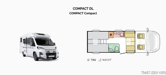 Напівінтегрований кемпер ADRIA COMPACT DL 60Y  Truma 6E Uvm.