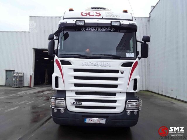 Zona de carga descubierta Scania R 420 8x2 +manitou TMT 25.20