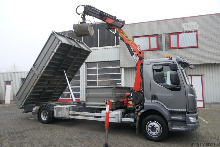 Tipper with crane DAF LF 230 | PALFINGER PK9001 | Remote Control | 92...