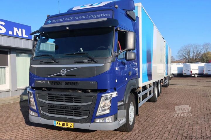 Box body Volvo FM 420 6x2 Bak + Dhollandia klep 1500 kg + Aanh...