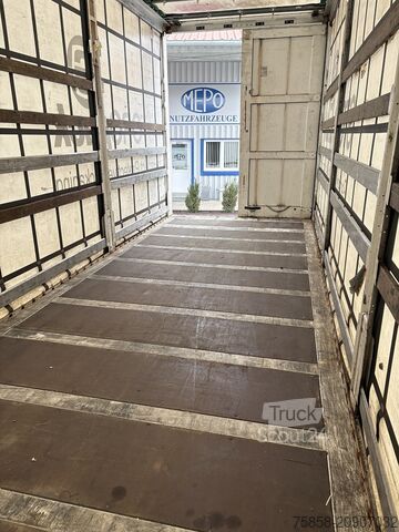 Zamenljiva nadgradnja z ravno ploščadjo in ponjavo Krone Jumbo 3m Innenhöhe Hubdach Edscha