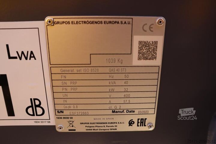 Ballast Atlas Copco QAS 40 ST3 Valid inspection, *Guarantee! Diesel, 4