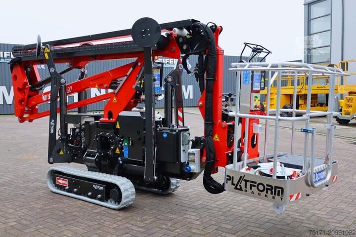 Plate-forme de travail télescopique articulée Platform Basket Spider 18.90 PRO CE Declaration, Valid inspection,