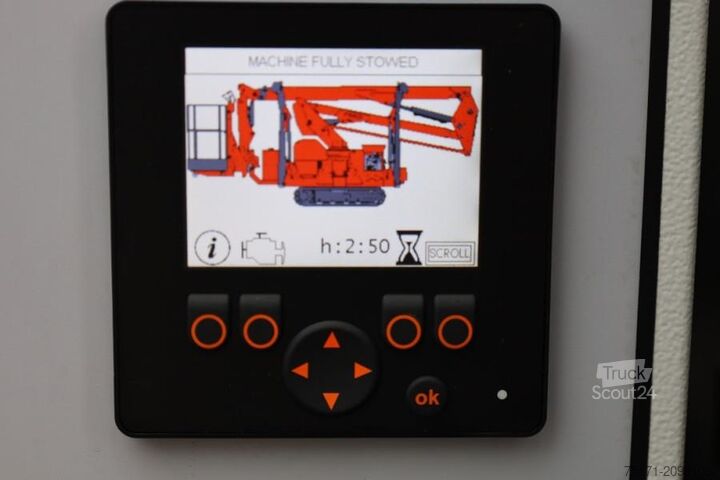 Plate-forme de travail télescopique articulée Platform Basket Spider 18.90 PRO CE Declaration, Valid inspection,