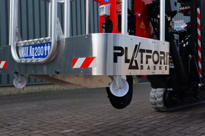 Leddelt teleskopisk arbejdsplatform Platform Basket Spider 18.90 PRO CE Declaration, Valid inspection,