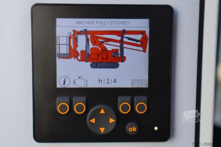 Plate-forme de travail télescopique articulée Platform Basket Spider 18.90 PRO CE Declaration, Valid inspection,