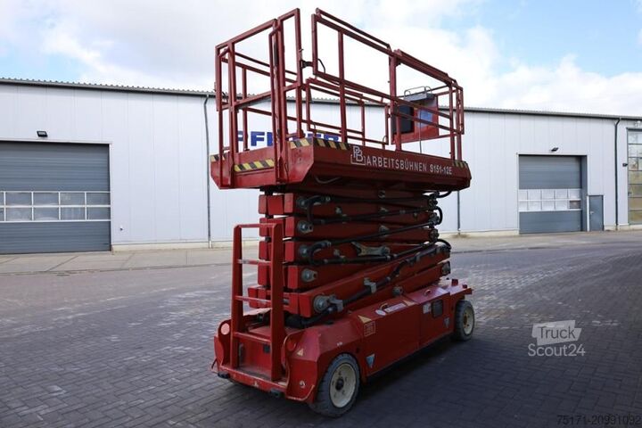 Scissor lift PB Lifttechnik S151-12E Electric, 15m Working Height, 550kg Capac