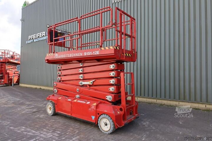 Scissor lift PB Lifttechnik S151-12E Electric, 15m Working Height, 550kg Capac