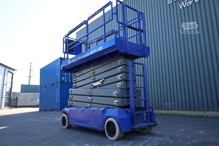 Scissor lift PB Lifttechnik S171-12E Electric, 17.3m Working Height, 400kg Cap