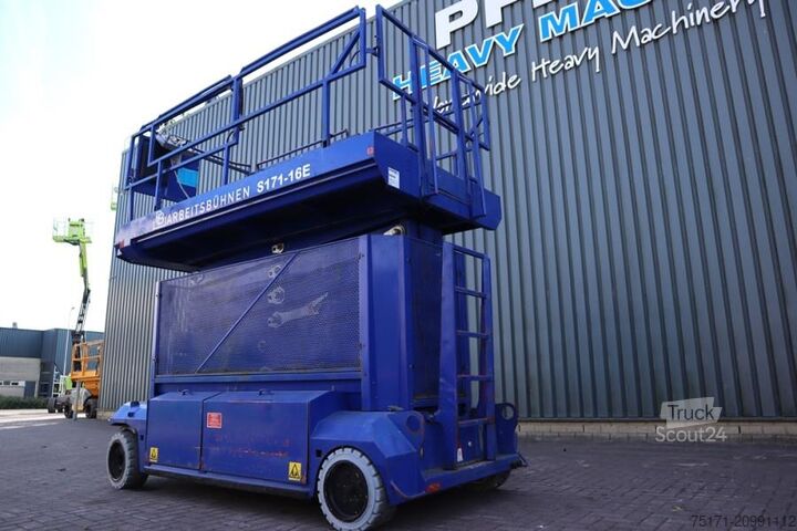 Schaarlift PB Lifttechnik S171-16E Electric, 17.3m Working Height, 400kg Cap