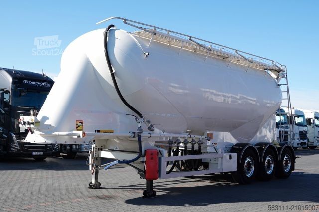 Semi-remorque silo LEGRAS CEMENTONACZEPA /  3 KOMORY / 38  000 L / SILOS