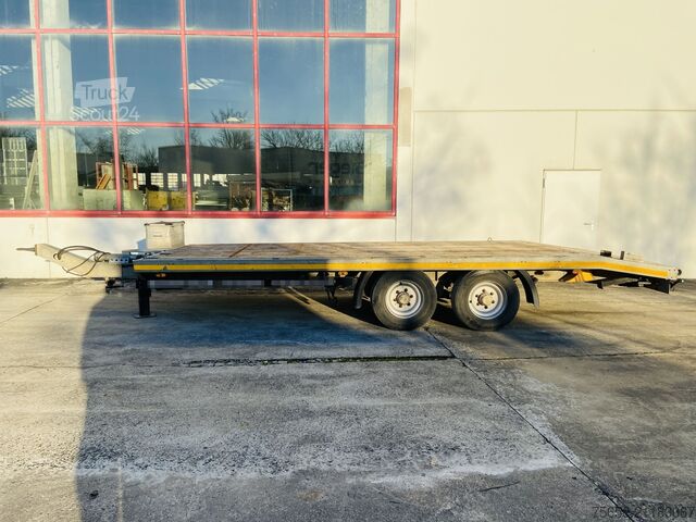 Rimorchio a pianale ribassato Möslein TTS 11 Schwebheim  Tandemtieflader