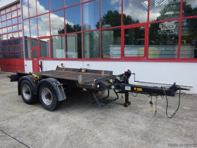 Silo trailer Hueffermann HTM13  13,5 t Tandem- Absetztmulden Anhänger