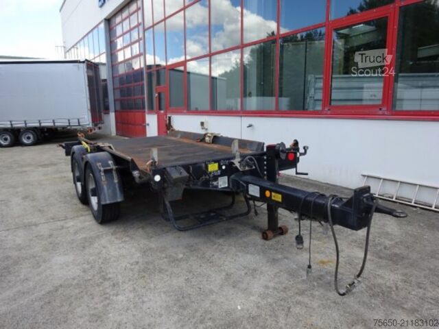 Silo trailer Hueffermann HTM13  13,5 t Tandem- Absetztmulden Anhänger