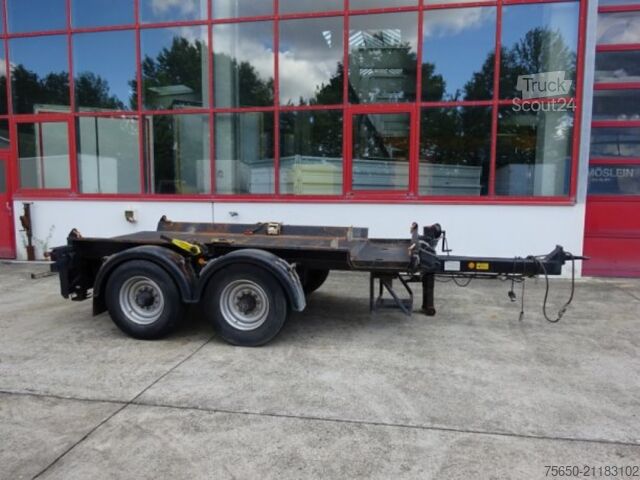 Silo trailer Hueffermann HTM13  13,5 t Tandem- Absetztmulden Anhänger