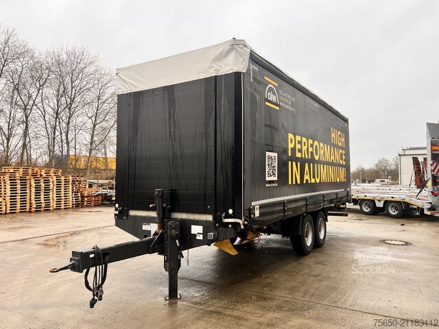 Rimorchio aperto con telone Fliegl TPS135  13,5 t Tandemplanenanhänger, neuwertig