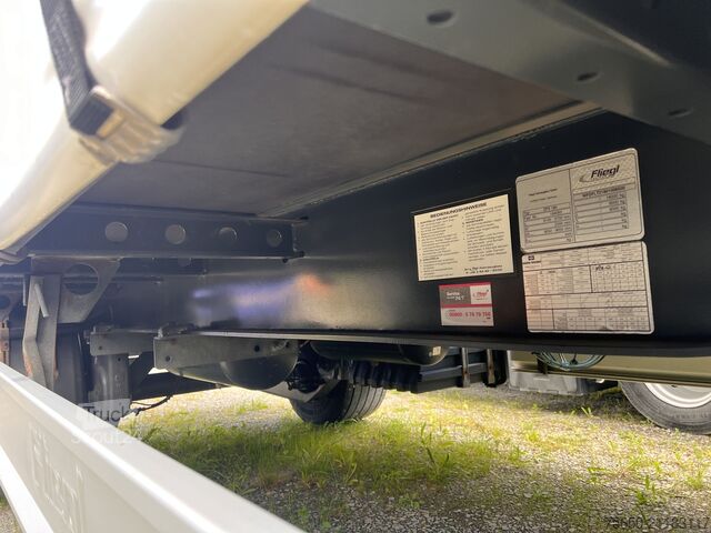 Rimorchio aperto con telone Fliegl ZPS180  2 Achs Jumbo- Planen, Mega, durchladbar