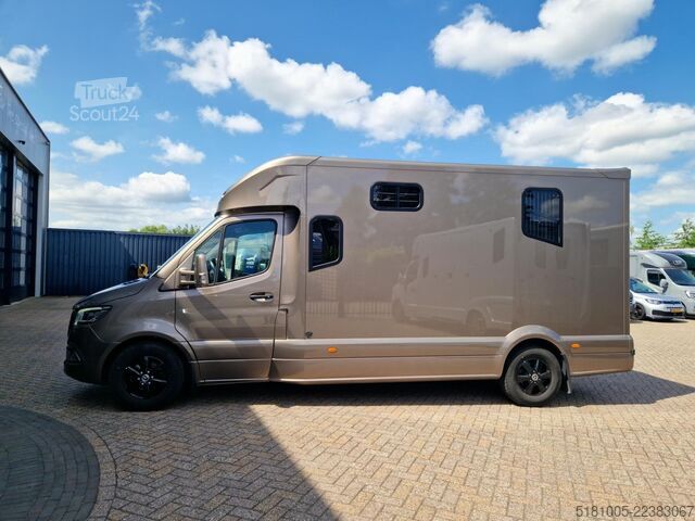 Paarden transport Mercedes-Benz Sprinter Occasion paardenwagen MTM S5L voor 2 p...