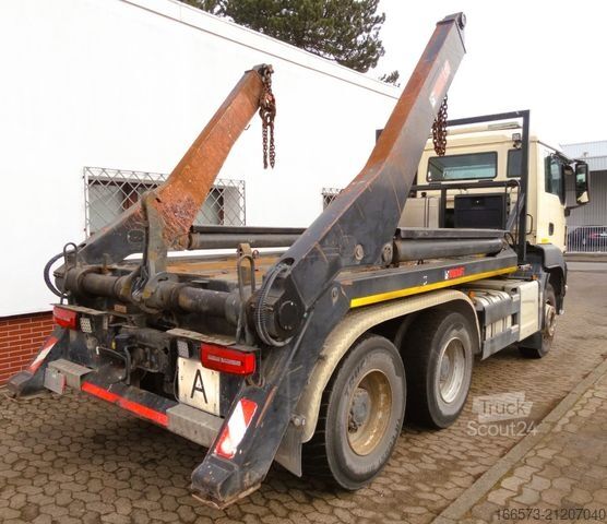 Skip truck MAN TGS 26.440 6x4 Blatt/Blatt Palfinger