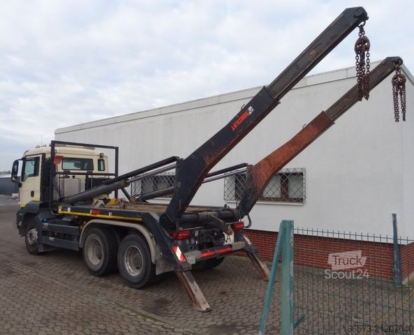 Skip truck MAN TGS 26.440 6x4 Blatt/Blatt Palfinger