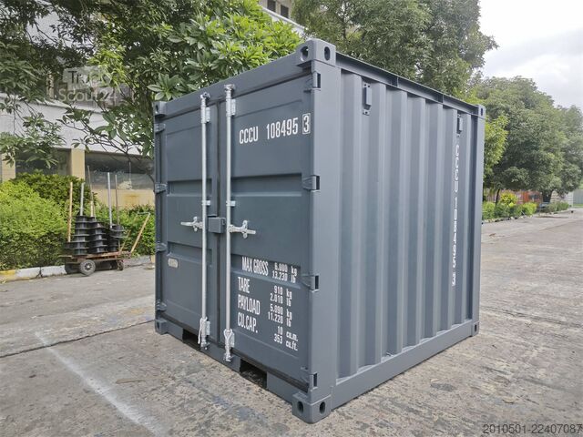 Sjöcontainer 8 Fuß Seecontainer / Lagercontainer /one Way / RAL 7035/7016 / Minicontainer