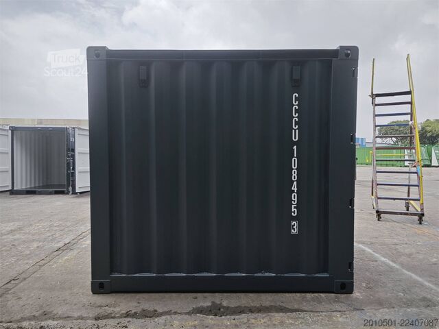 Sjöcontainer 8 Fuß Seecontainer / Lagercontainer /one Way / RAL 7035/7016 / Minicontainer