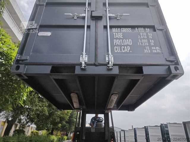 Sjöcontainer 8 Fuß Seecontainer / Lagercontainer /one Way / RAL 7035/7016 / Minicontainer