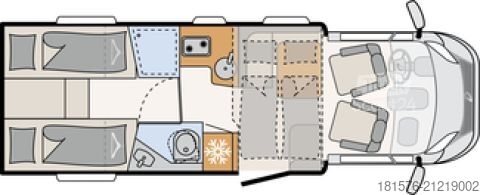 Polointegrovaný obytný vůz Dethleffs Just 90 T 7052 EB Citroen 2,0 TD  165 PS