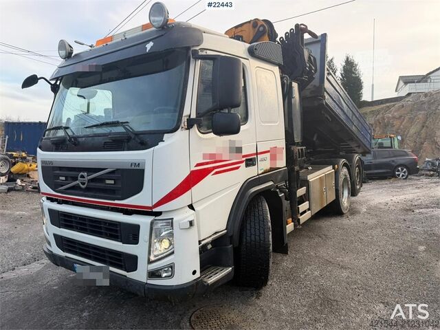 Crane Volvo FM crane truck with a tipper and a 26.5 t/m Effer