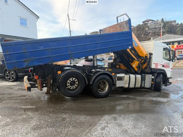 Crane Volvo FM crane truck with a tipper and a 26.5 t/m Effer