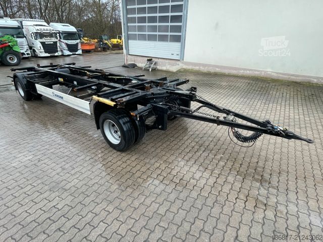 Swap chassis trailer KRONE AZW 18 BDF Carrier Maxi Jumbo Zwillingsbereift
