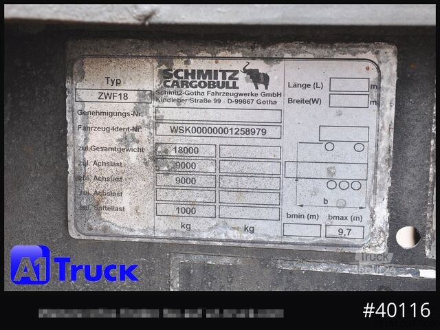 Autocamion cu destinație specială SCHMITZ tandem, verzinkt, oben oder unten gekuppelt, verstellbar