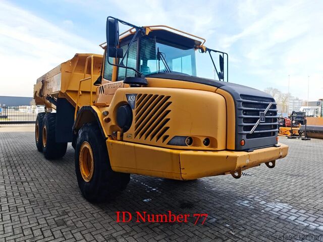 Camión volquete Volvo A25D 6x6 Bodyheating Tailgate German Machine!