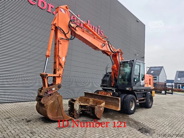 Excavadora de ruedas Hitachi ZX 190 W-3 2 Buckets!