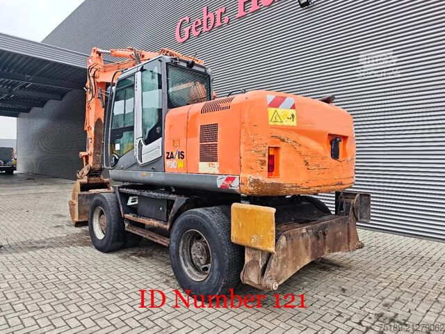 Excavadora de ruedas Hitachi ZX 190 W-3 2 Buckets!
