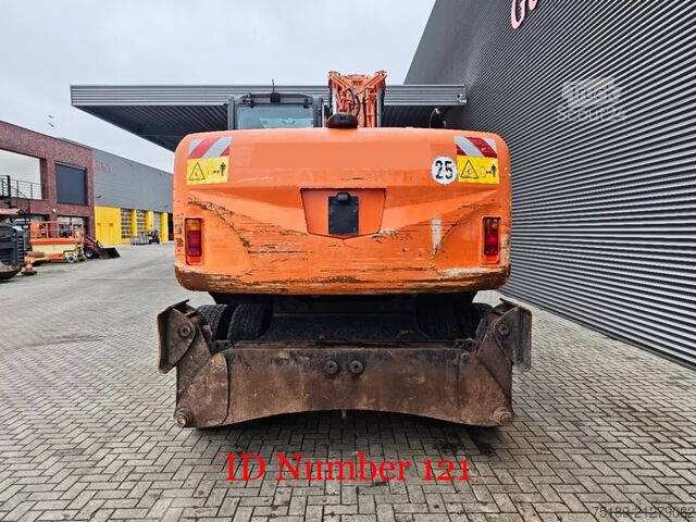 Excavadora de ruedas Hitachi ZX 190 W-3 2 Buckets!