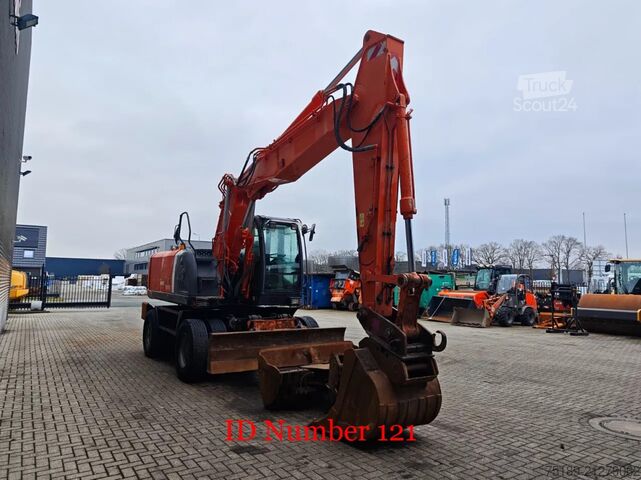 Excavadora de ruedas Hitachi ZX 190 W-3 2 Buckets!