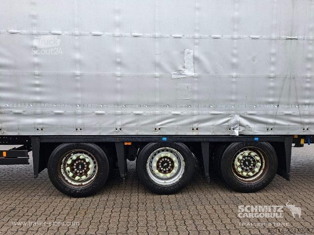Atvērta puspiekabe ar tentu Schmitz Cargobull Curtainsider Mega Getränke