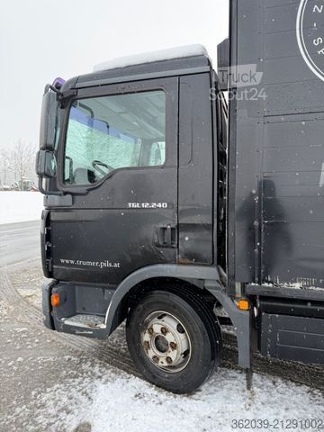 Camion de boissons MAN TGL 12.240 4X2BL E3 BLATT LUFT LADEBORDWAND ABS