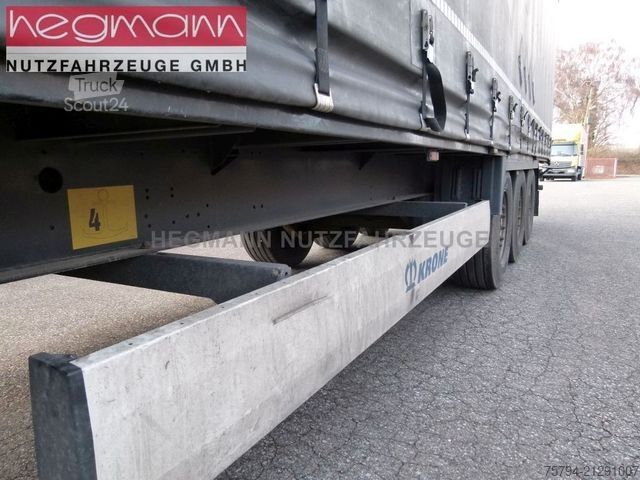 Semi-remorque bâchée KRONE SDP 27, , Scheibe, 324.267 km, LASI Code XL, SAF