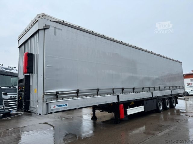 Auflieger mit Pritsche & Plane Tirsan TIRSAN *  * BORDWÄNDE * HUBDACH*TOP ZUSTAND