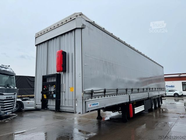 Auflieger mit Pritsche & Plane Tirsan TIRSAN *  * BORDWÄNDE * HUBDACH*TOP ZUSTAND