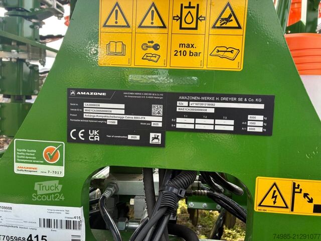 Grade de discos Amazone Catros+ 8003-2TX